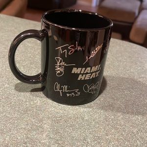 Vintage Miami Heat 1995-1996 Ceramic Coffee Mug | Absolut Vodka Promo | RARE NBA
